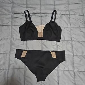 Myla Black Bralette Set NWOT size M